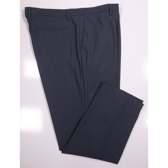 Theory Men's Zaine Blue Gray Performance Flat Front Dress Pants 40x29 - Picture 1 of 7